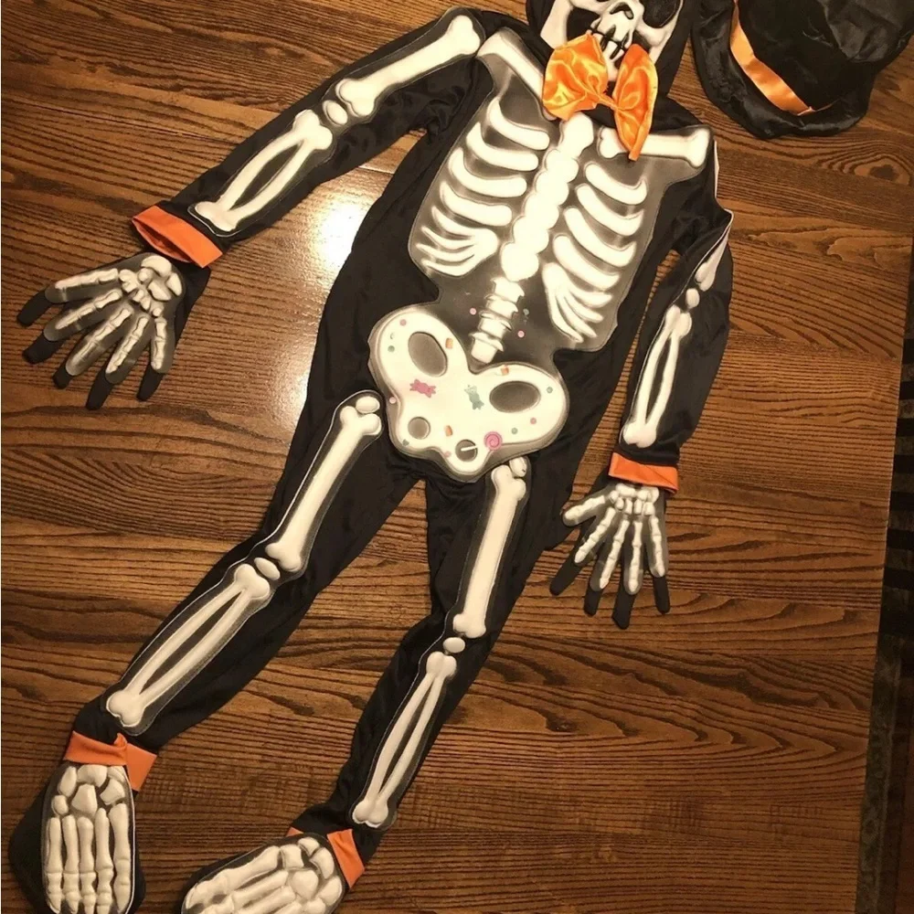 NEW - SKELETON Costume - Kids Size Small - Spooktacular Creations - Halloween
